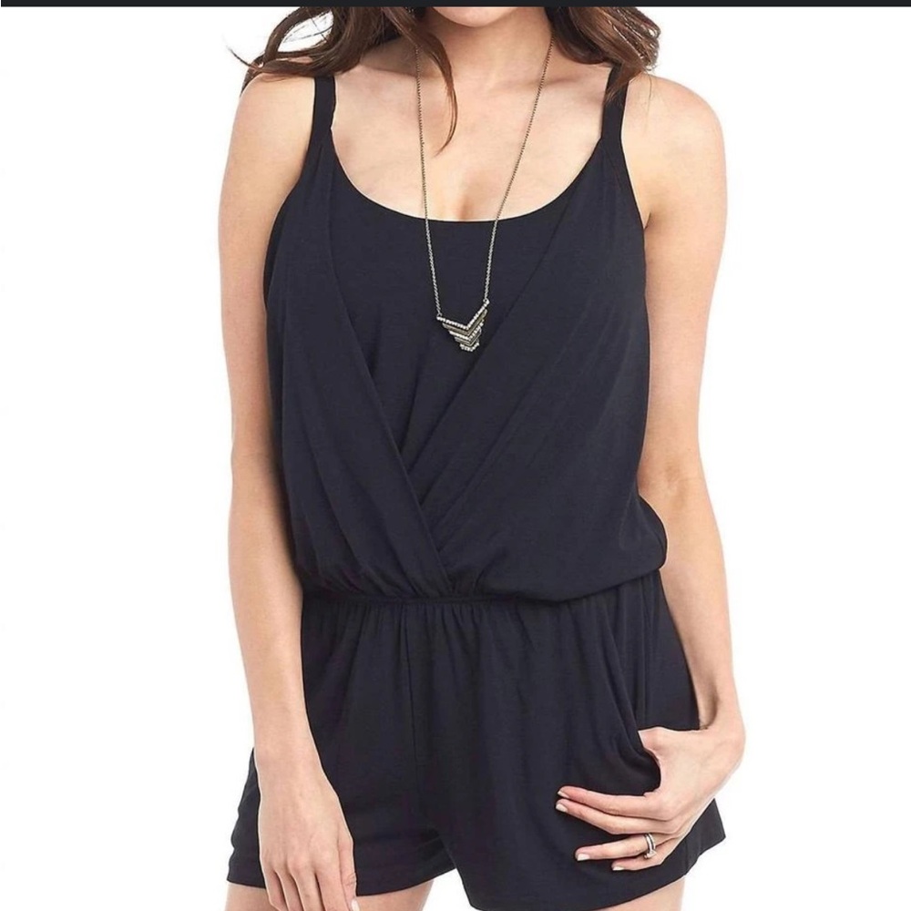 Black Sleeveless Cotton Romper Basic Perfect Trav… - image 7